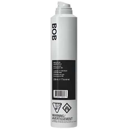 BACK OF BOTTLE Hold On Hairspray