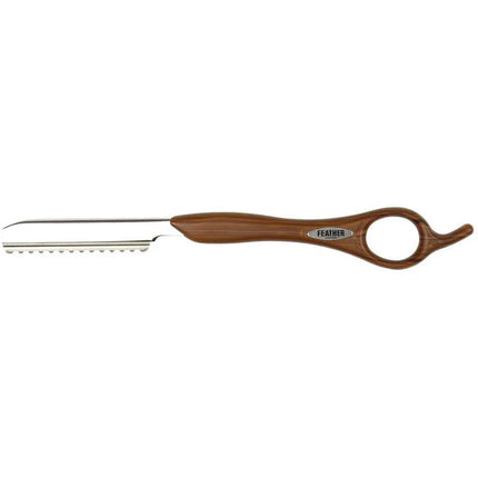 Feather Wood Look Styling Razor