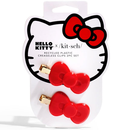 KITSCH Hello Kitty x Kitsch Recycled Plastic Creaseless Clips 2pc Set