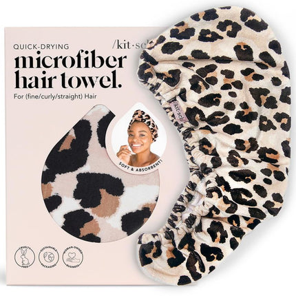kitsch Microfiber Hair Towel - Leopard