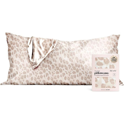 KITSCH Satin Pillowcase King - Leopard