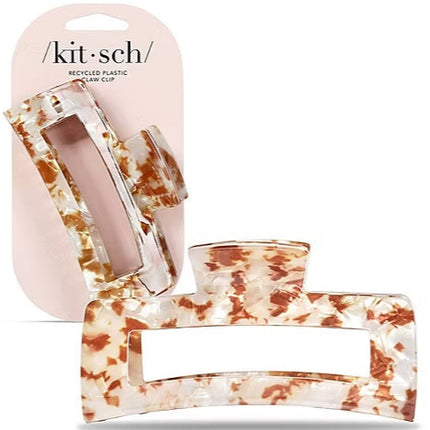 kitsch Tan Marble Jumbo Claw Clip