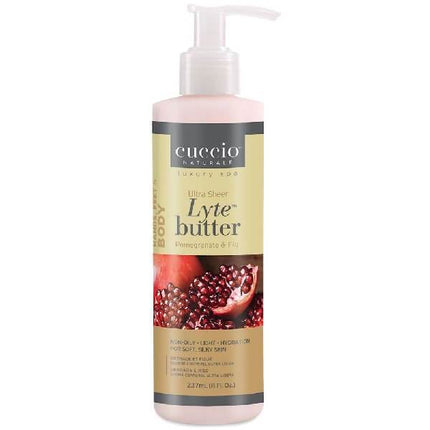 Cuccio Lyte Pomegranate and Fig Ultra Sheer Body Butter Natural
