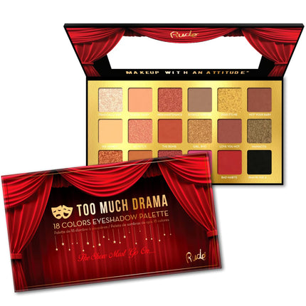 Rude Cosmetics Too Much Drama - 18 Eyeshadow Palette