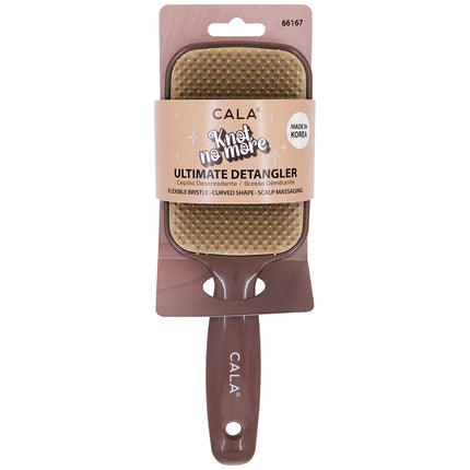 CALA Knot No More Ultimate Detangler Brush in Nude/Chocolate