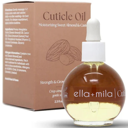 ella+mila Moisturizing Sweet Almond & Castor Cuticle Oil