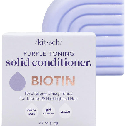 kit-sch Purple Toning Conditioner Bar for Color Treated & Grey Hair