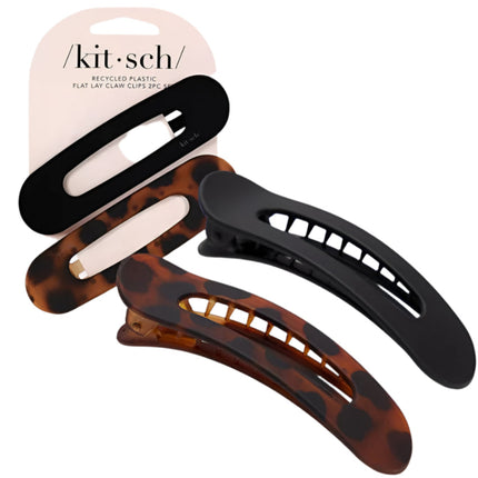 kitsch-black-tort-flat-lay-claw-clips-2pc-set-1