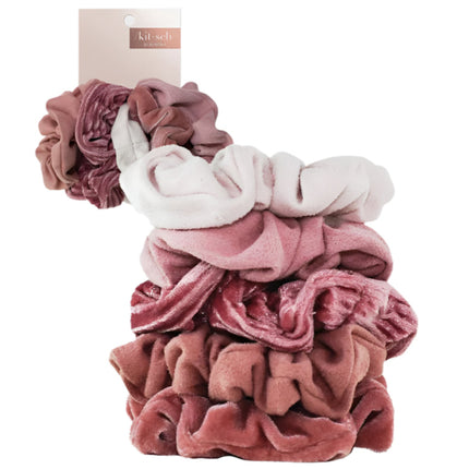 kitsch-blush-mauve-velvet-scrunchies-5pc-set-1