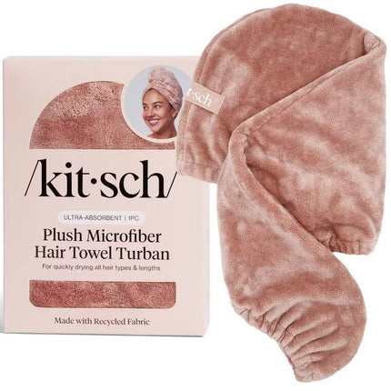 kitsch Terracotta Plush Microfiber Hair Towel Turban (Copy)