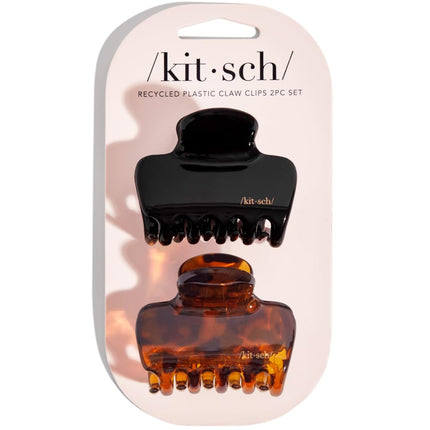 kitsch Black & Tort Cloud Claw Clips 2pc Set