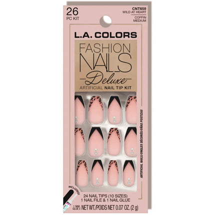LA Colors Wild At Heart Fashion Nails Deluxe