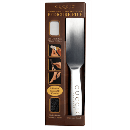 stainless steel pedicure file - cuccio - pedicure file