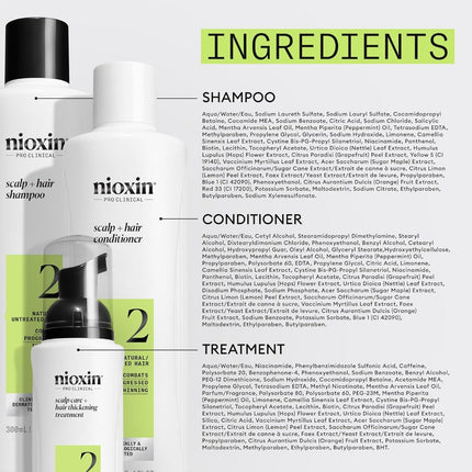 Nioxin System Kit 2 - Natural Hair With Progressed Thinning