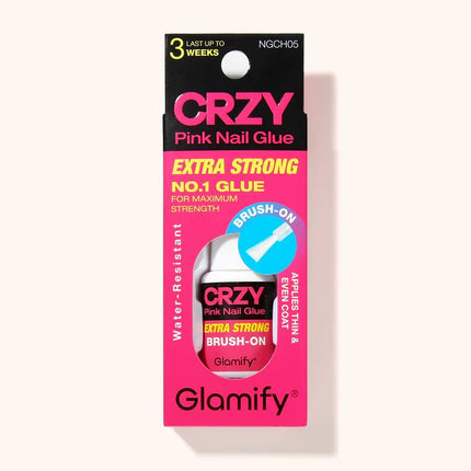 Absolute New York Glamify Brush-On Pink Nail Glue