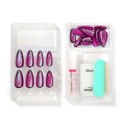 Absolute New York Glamify NTCW01 Clawtoon Press On Nails - Almond Long