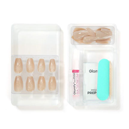 Absolute New York Glamify NTNK04 Naked Press On Nails - Coffin Medium