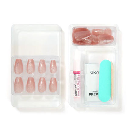 Absolute New York Glamify NTNK06 Naked Press On Nails - Coffin Medium