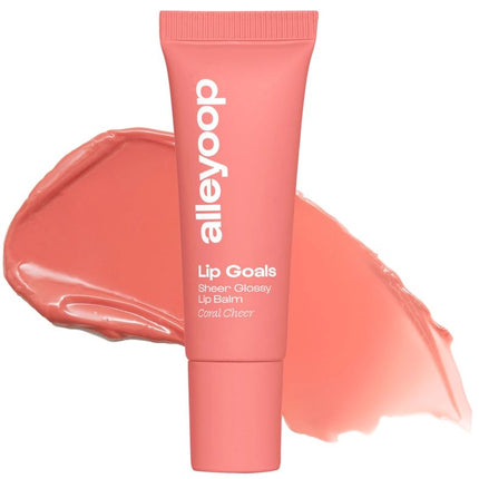 Alleyoop Lip Goals Super Hydrating High-Shine Glossy Balm - Coral Cheer