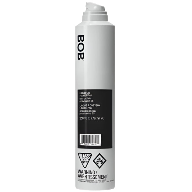 BACK OF BOTTLE Hold On Hairspray