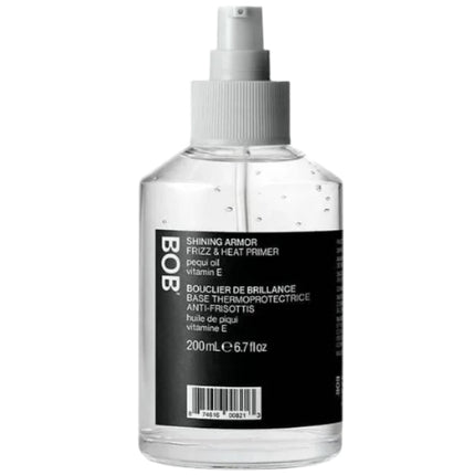 BACK OF BOTTLE Shining Armor Frizz & Heat Primer