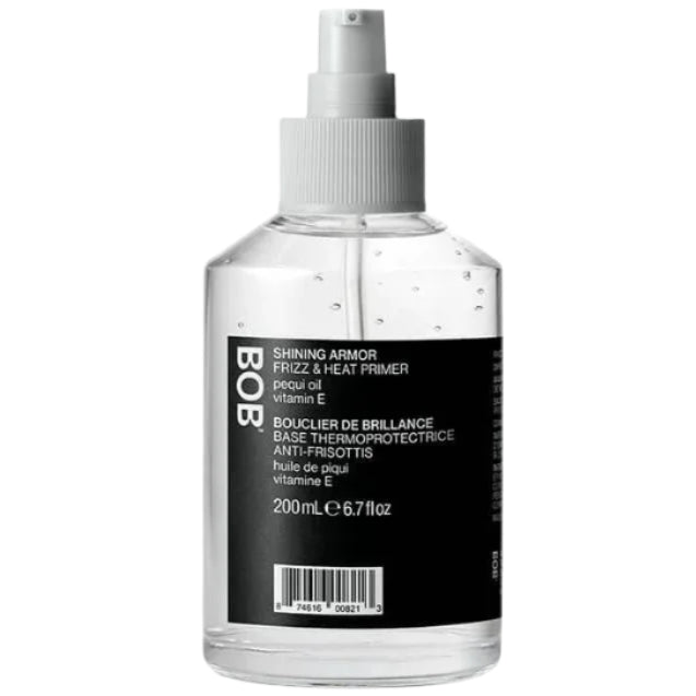 BACK OF BOTTLE Shining Armor Frizz & Heat Primer