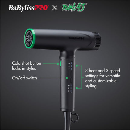 BabylissPRO X Tomb45® Professional Nano Light Ionic Dryer