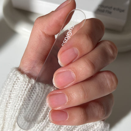 GlossyGlass Glass Nail Buffer - Round Edge