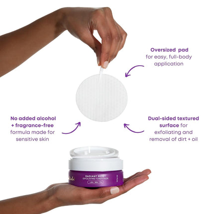 Bushbalm Radiant Reset Exfoliating Toner Pads