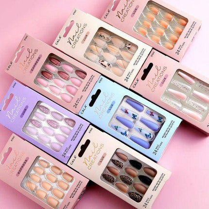 CALA Nail Creations Express | Oval Baby Pink Press On Nails