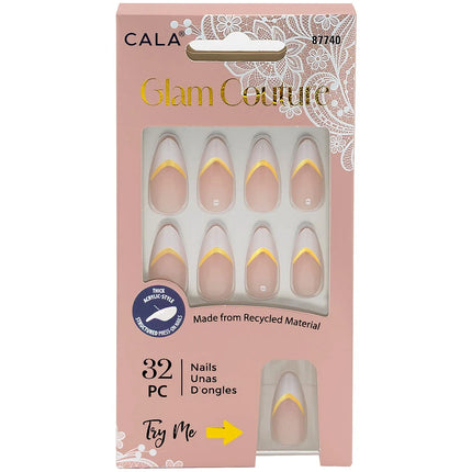 CALA Glam Couture | Almond French Tip (32 PCS)
