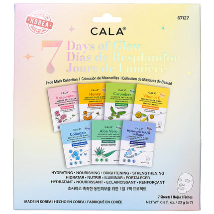 CALA 7 Days Of Glow Essence Face Masks (7 PCS)