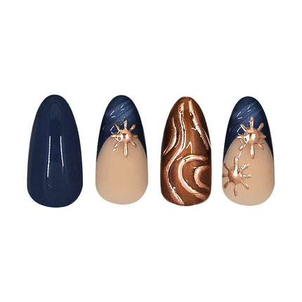 CALA Nail Art: Royal Gold & Blue