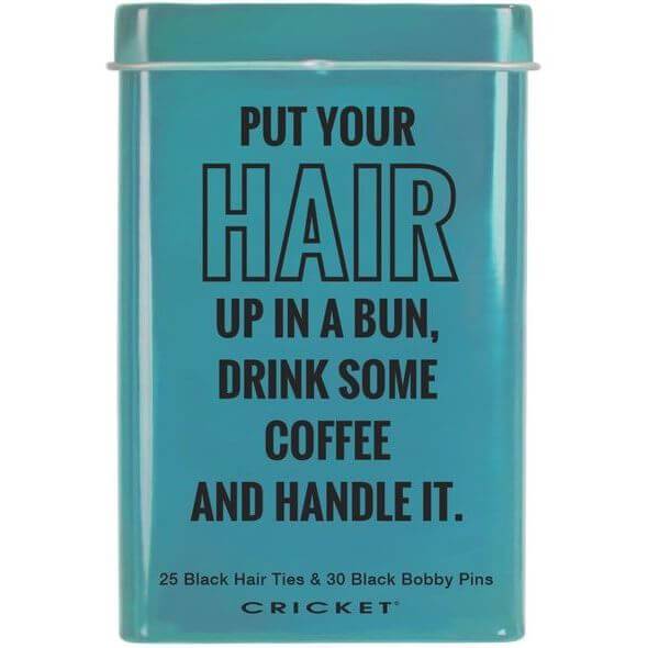 Cricket Handle It Hair Ties & Bobby Pins Tin