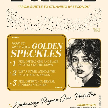 Fazit Gold Glitter Freckles Makeup Patches