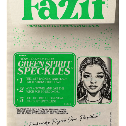 Fazit Green Spirit Speckles Makeup Patches - Team Spirit Collection
