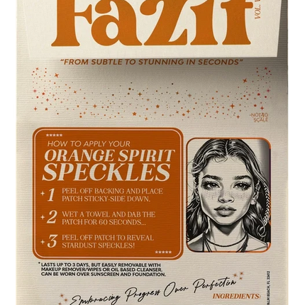 Fazit Orange Spirit Speckles Makeup Patches - Team Spirit Collection