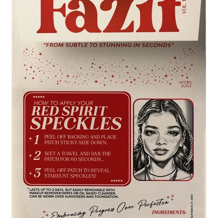 Fazit Red Spirit Speckles Makeup Patches - Team Spirit Collection