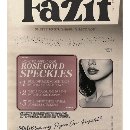 Fazit Rose Decolletage Glitter Makeup Patches