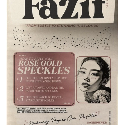 Fazit Rose Gold Glitter Freckles Makeup Patches