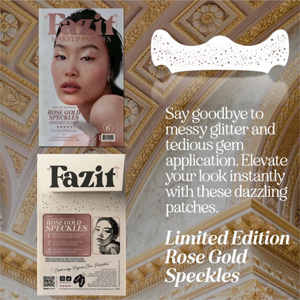Fazit Rose Gold Glitter Freckles Makeup Patches