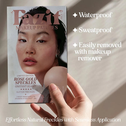 Fazit Rose Gold Glitter Freckles Makeup Patches