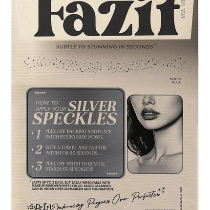 Fazit Silver Decolletage Glitter Makeup Patches