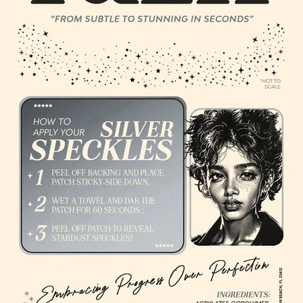 Fazit Silver Glitter Freckles Makeup Patches