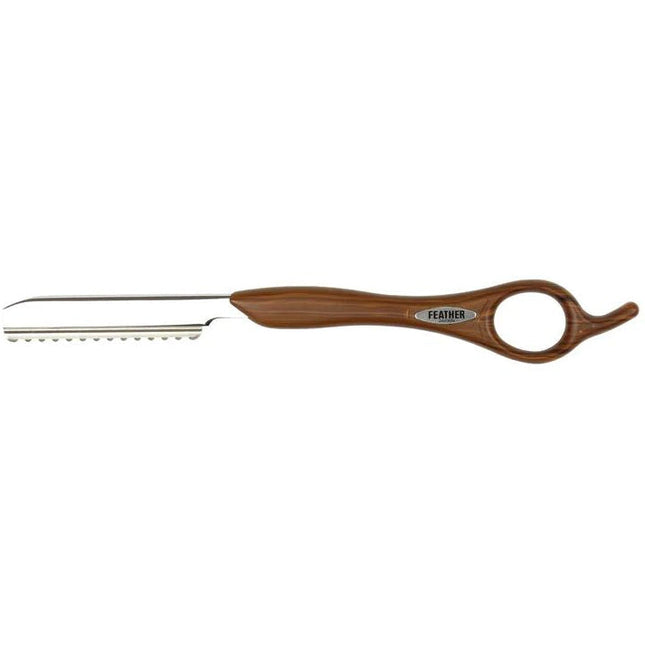 Feather Wood Look Styling Razor