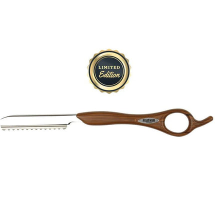 Feather Wood Look Styling Razor