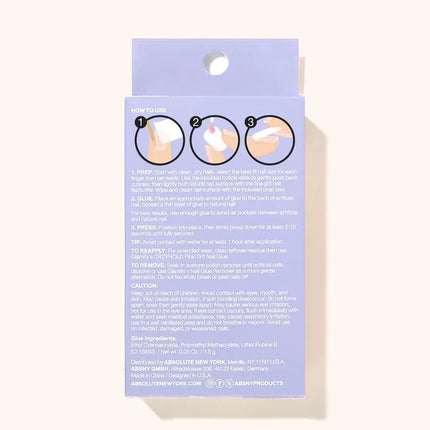 Absolute New York Glamify NTCW02 Clawtoon Press On Nails - Almond Long