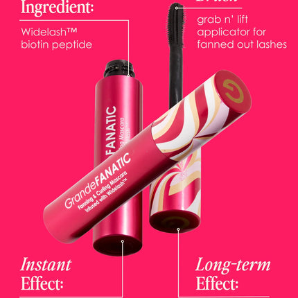 Grande Cosmetics GrandeFANATIC Fanning & Curling Mascara infused with Widelash