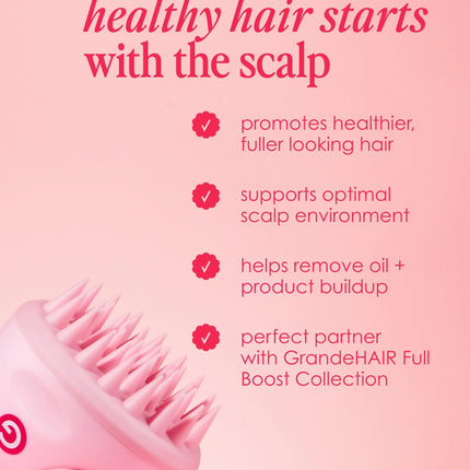 Grande Cosmetics GrandeHAIR Stimulating Scalp Massager - Black