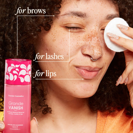 Grande Cosmetics GrandeVANISH Bi-Phase Makeup Remover for Eyes, Lashes & Lips
